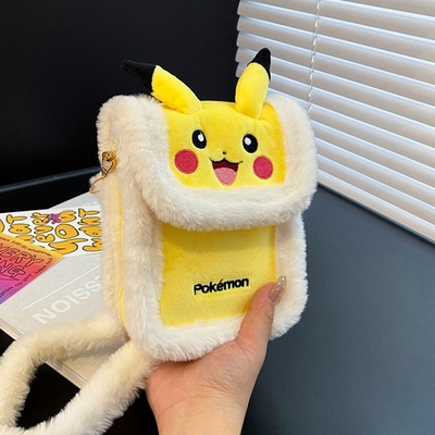 包包皮卡丘毛绒可爱单肩包