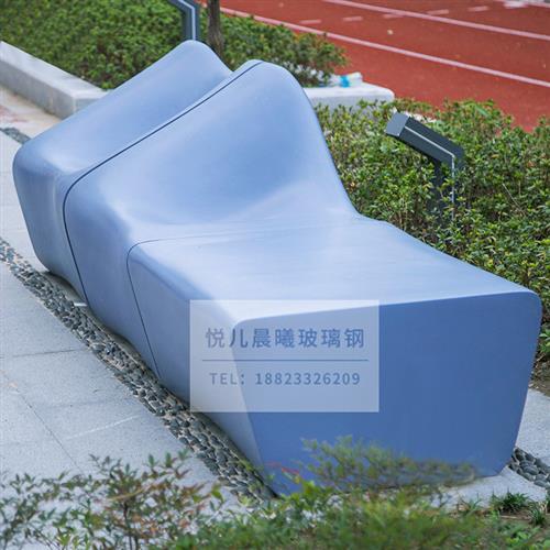 玻璃钢休闲坐凳商场购物中心拼接花盆座椅户外公园景观等候椅