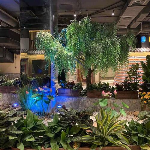 广州厂家供应仿真柳树假垂柳树公园景视舞台道具餐厅庭院仿真绿植