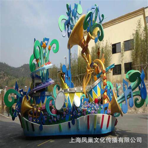 节日庆典花车巡游大型游乐园景观花灯巡游花车暖场美陈活动道具