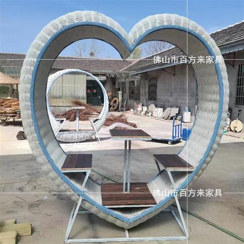 网红秋千户外婚庆岛网红鸟巢旅游打卡道具大型编织海南吊篮悬挂