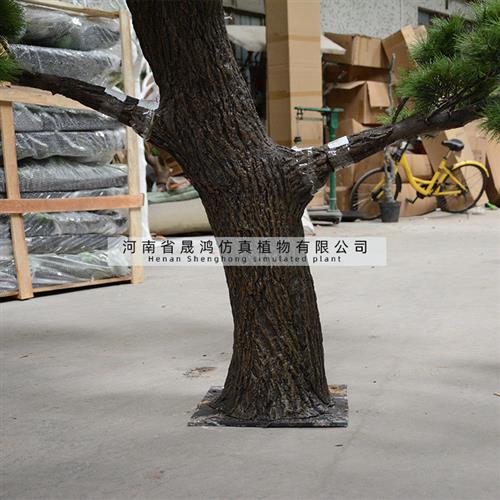 大型仿真迎客松假松树商场酒店办公室装饰新中式造景落地摆件套餐