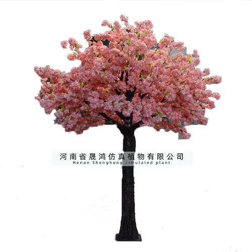 假樱花树仿真桃花树樱花枝大型假树婚庆装饰仿真梅花树许愿树摆件