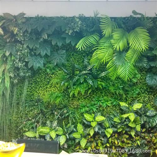 定制仿真植物墙门头橱窗酒店装饰假植物绿植墙花墙背景墙墙面装饰