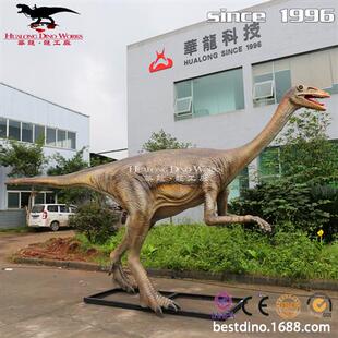 大型仿真恐龙模型制作工厂机械电动似鸡龙模型组合室外装 饰品.