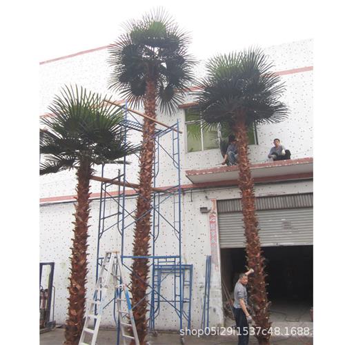 供应仿真海枣树仿真棕榈树仿真蒲葵树塑料树玻璃钢仿真植物