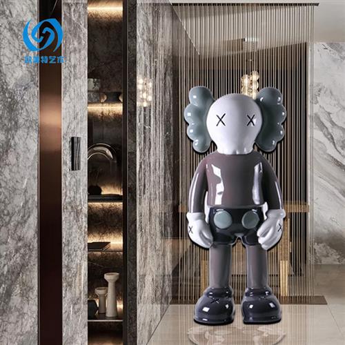 网红玻璃钢卡瓦斯雕塑家居客厅样板房玄关酒店办公室软装落地摆件