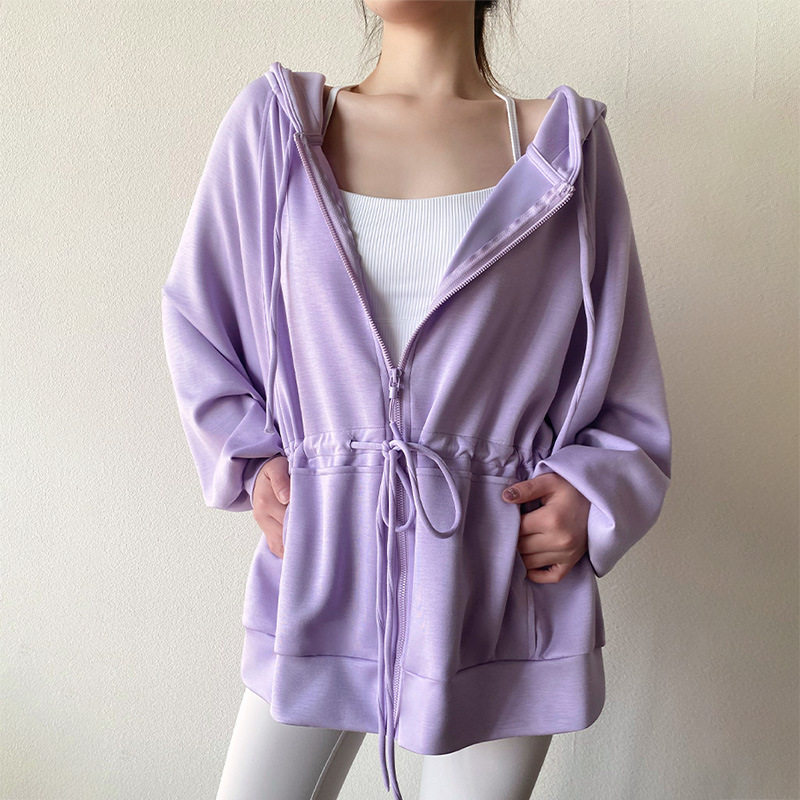 大牌平替新款瑜伽服外套宽松连帽