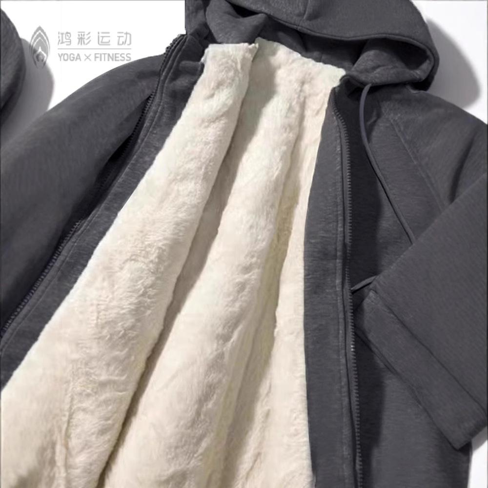 加绒卫衣外套女秋冬2025新款加厚