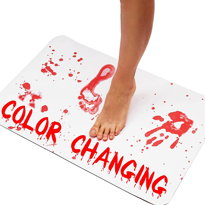 万圣节变色地垫恶搞整蛊遇水变红血腥恶作剧浴室脚垫地垫遇水变色,家庭/个人清洁工具,地垫,淘宝优惠券,粉丝福利购,淘宝优惠卷