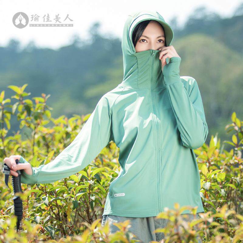 夏季大帽檐防晒衣女轻薄透气弹力