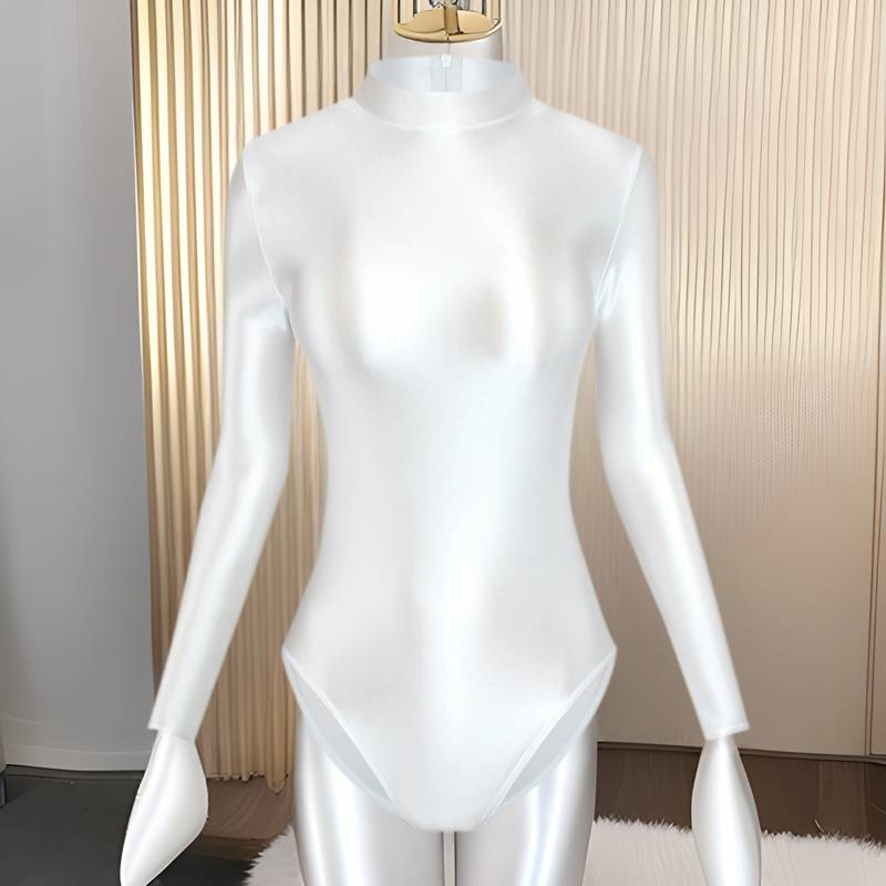 艺术体操紧身芭蕾舞服丝滑高叉女