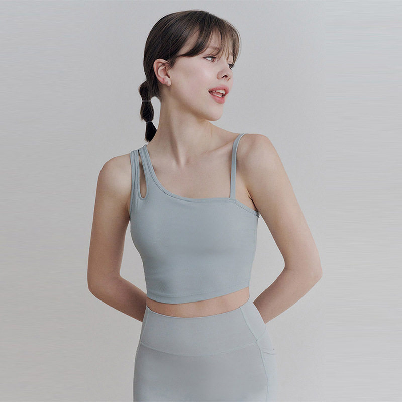带胸垫瑜伽服吊带背心女显瘦辣妹