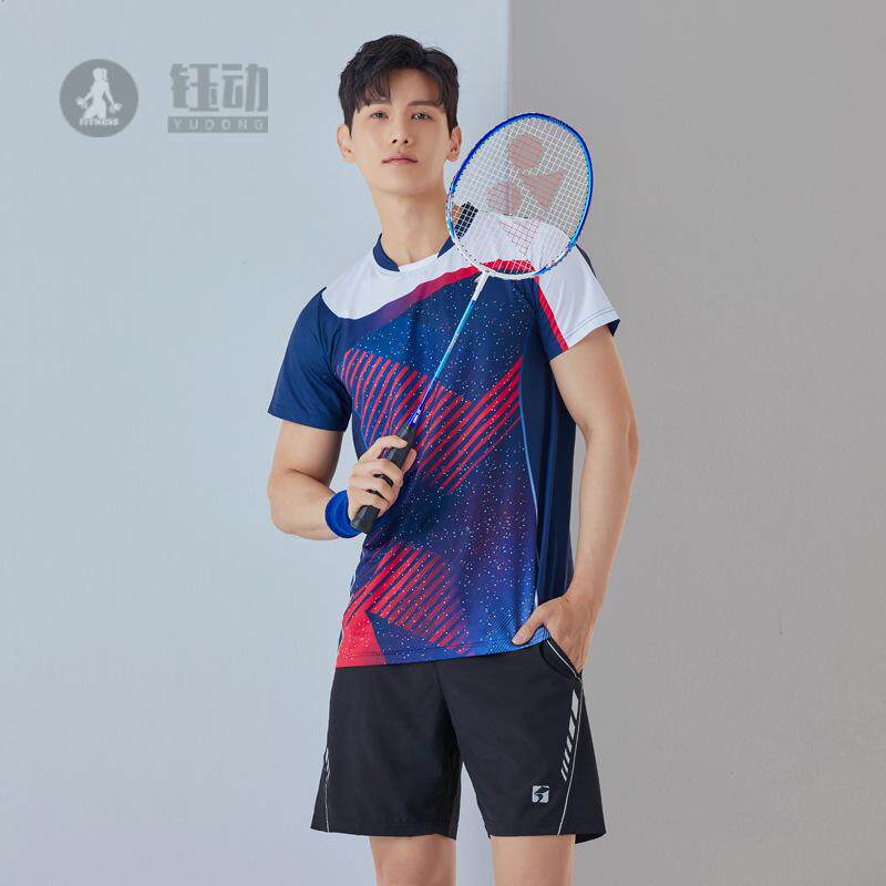 2025新款羽毛球服运动套装男女款韩版星空短袖儿童时尚网球裙印字