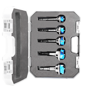 铰链打孔钻头木工定位开孔器夹头可调节木板开口扩孔工具套装35mm