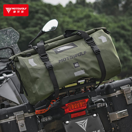 机车骑行后座尾包头盔包防水驮包挂包双肩揹包长途摩旅骑士装备