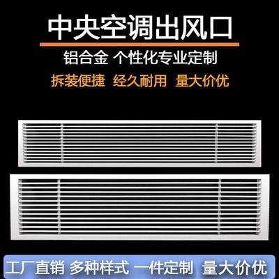中央空调出风口铝合金格栅回风散流器百叶检修口暖气罩百叶窗定制