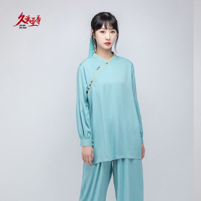 久武至尊云汐中国风改良新武术汉服练功服太极拳功夫太极服女套装