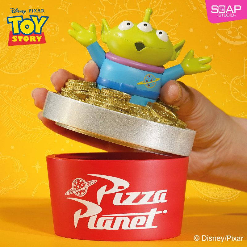 soap studio玩具总动员三眼仔系列披萨星球储物桶摆件潮玩手办