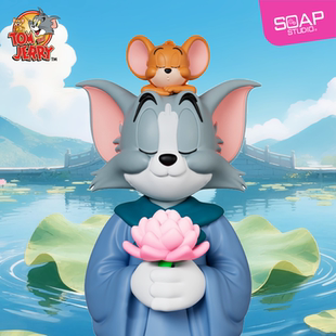 Soap Studio猫和老鼠心如止水摆件潮玩手办佛系汤姆杰瑞生日礼物