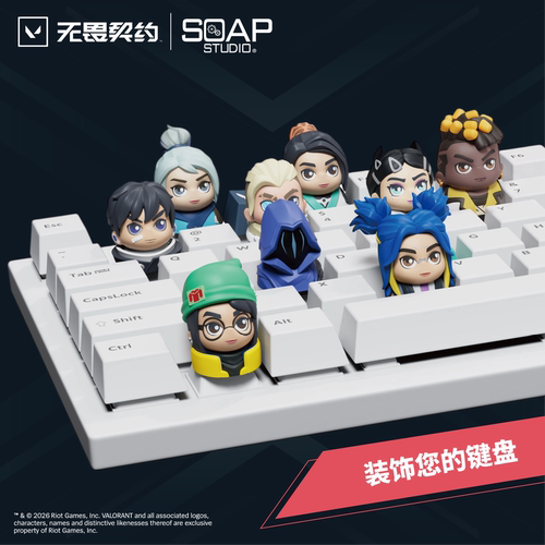 soapstudio无畏契约键帽盲盒潮玩瓦友周边键盘帽Val游戏特战英豪