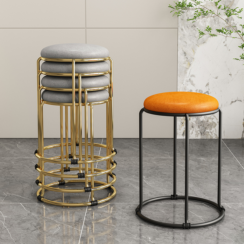 客厅凳子家用可叠放餐桌客人备用工厂用美容学习红吃饭高书桌专用