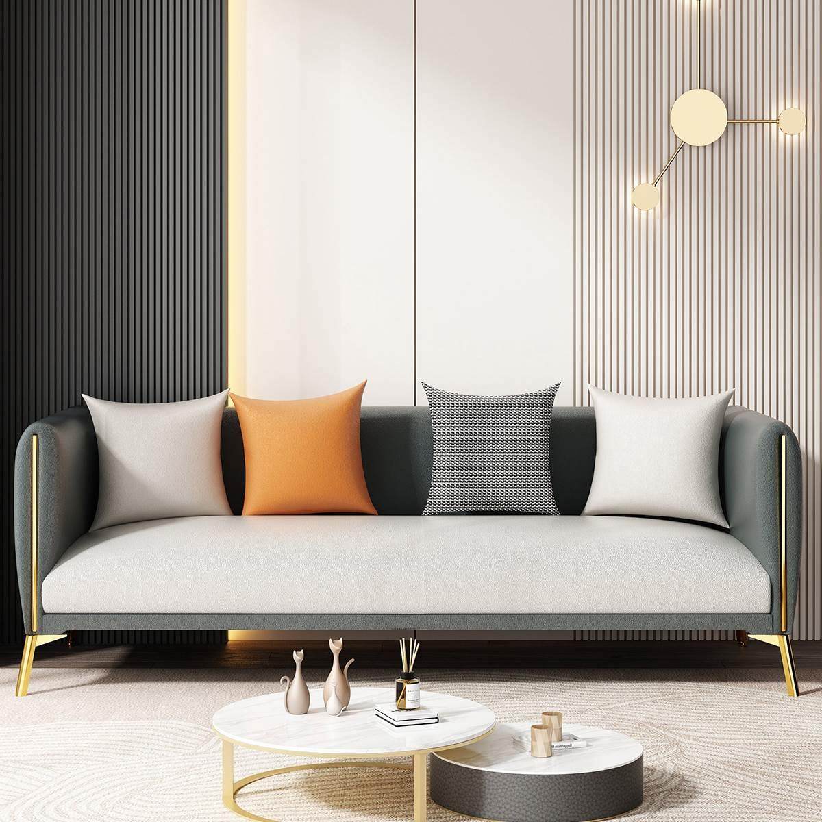 新疆包邮北欧休闲接待小户型沙发简约客厅现代公寓出租房民宿轻奢