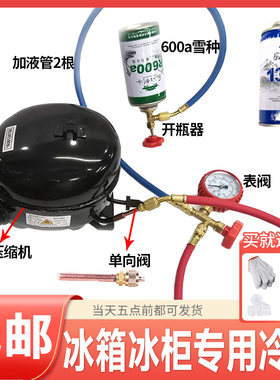 R600a冰箱R134A冰柜R290冷媒氟利昂家用徽冰制冷剂雪种压缩机配件