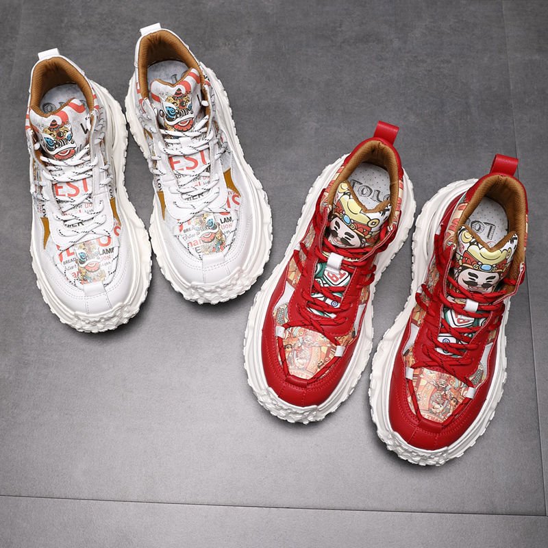 厚底增高休闲户外时尚个性男鞋