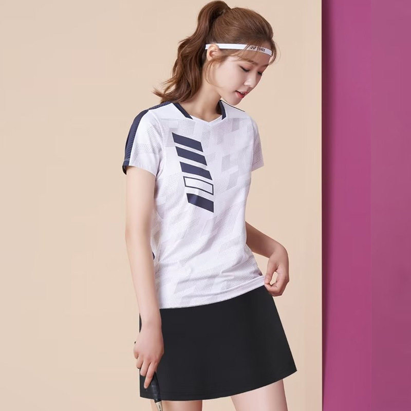 新款羽毛球服女光板男童速干训练