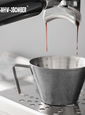 MHW-3BOMBER轰炸机不锈钢量杯 浓缩咖啡杯泽田小量杯 刻度杯100ml