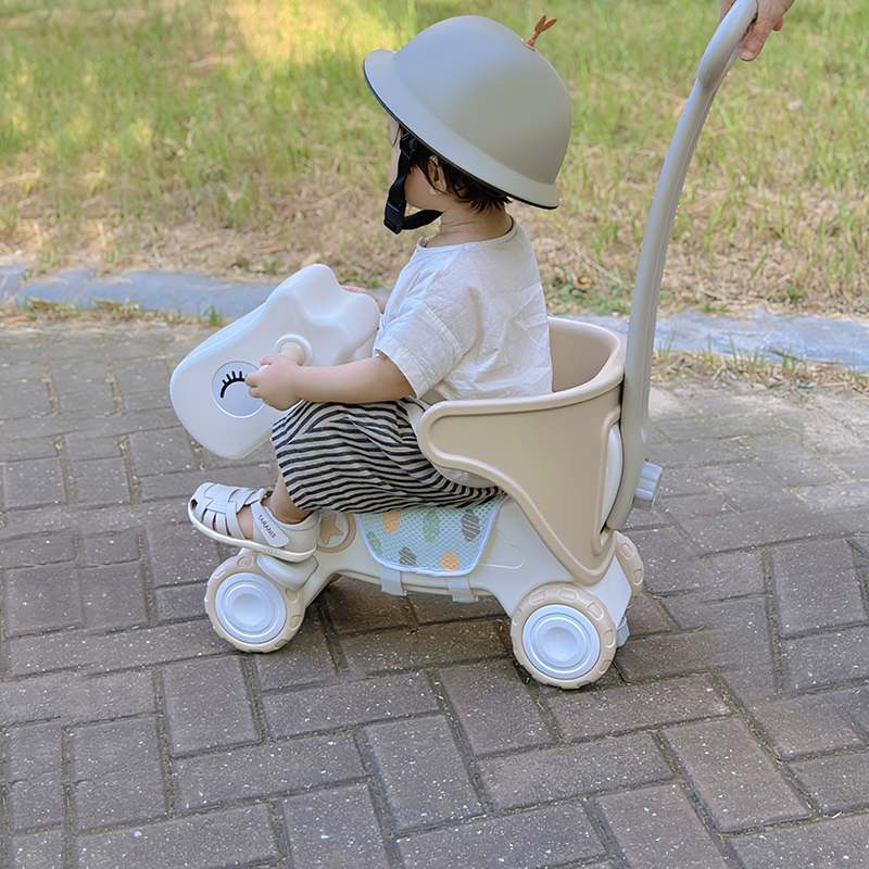 库林亚儿童摇摇马二合一宝宝摇马小木马婴儿周岁礼物溜溜车玩具车-封面