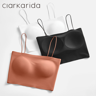 clarkarida内衣女背心文胸聚拢小胸美背胸罩夏季薄款运动抹胸吊带