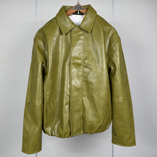 新品 男装 宽松仿皮翻领长袖 柜699 3833302 秋季 夹克外套 511