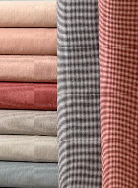 进口染布日本OYY11570格子条纹先宽幅ANN小原屋110cmLEE