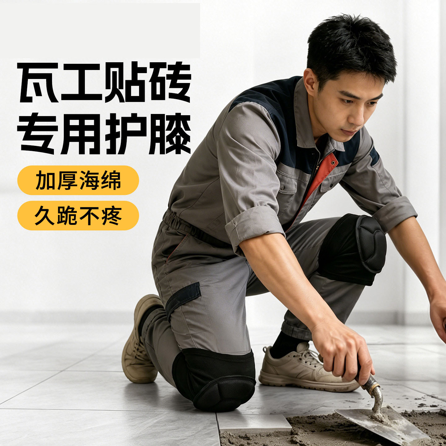运动海绵护膝男女排球足球运动瑜伽轮滑跪地护套膝盖防摔防撞护具
