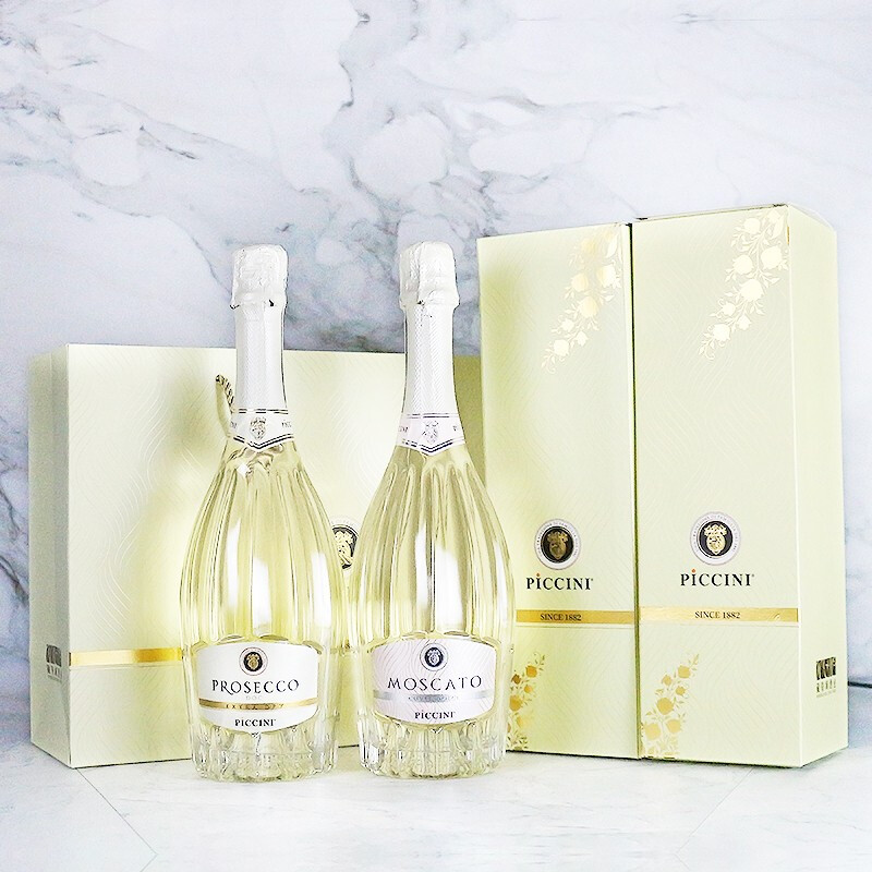 彼奇尼prosecco干型普罗塞克起泡莫斯卡托甜白葡萄酒高级感礼盒装