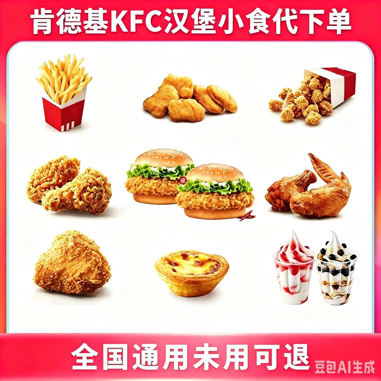 肯德基薯条代下单全国通用优惠卷图片