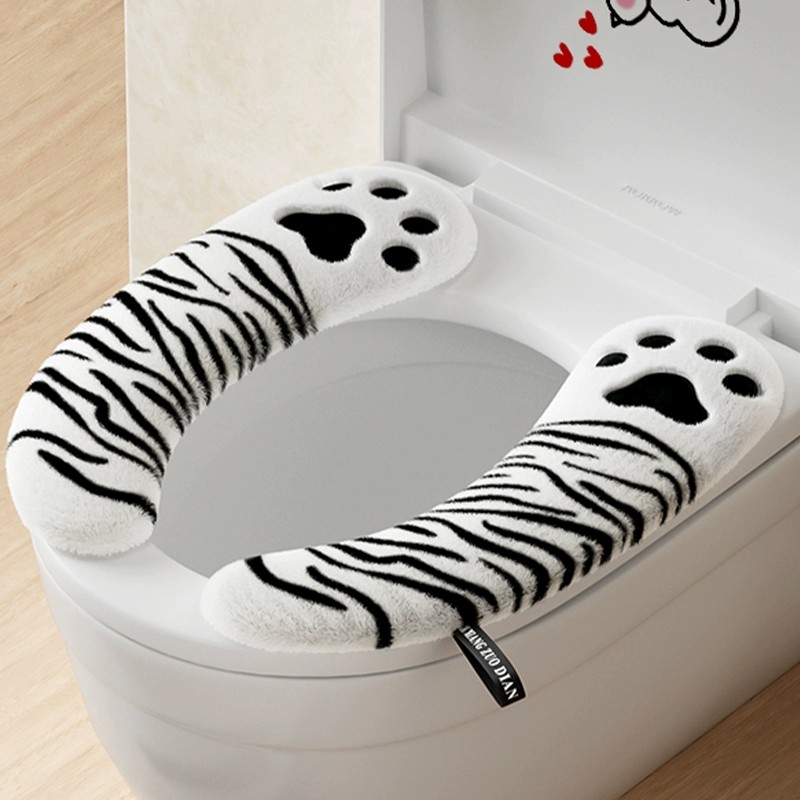 马桶贴冬季垫2024新款加绒坐便粘贴式冬天套座圈垫圈厕所垫子坐垫