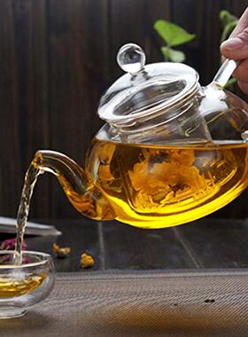 Glass Teapot Thickened Manual Heat-Resistant Clear Teapot
