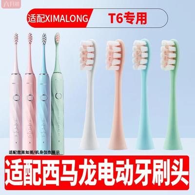 适配XIMALONG西马龙电动牙刷头T6成人情侣通用杜邦软毛替换头