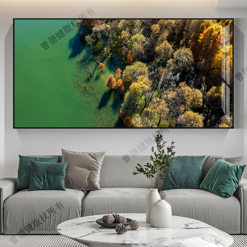 云南大理绿水青山高清大幅客厅装饰画山水餐厅壁画