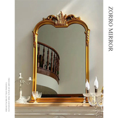 饰镜欧式 法式 复古壁炉装 雕花卫生间金色浴室镜卧室壁挂梳妆镜子