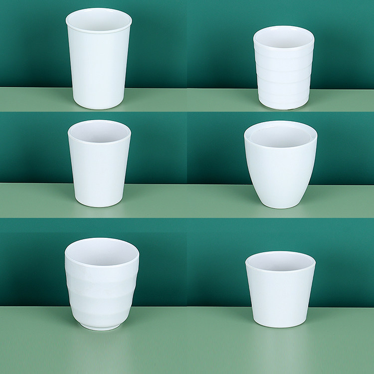 密胺餐具杯子快餐店白色水杯餐厅饭店火锅店商用饮料杯茶水果汁杯