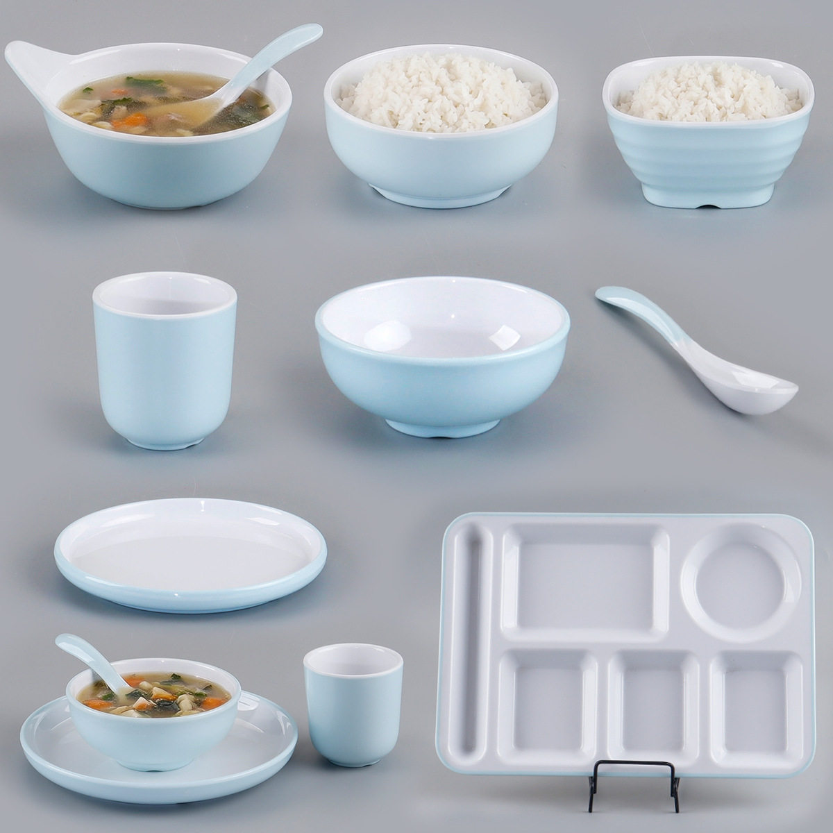 密胺餐具高级感米饭碗快餐店专用
