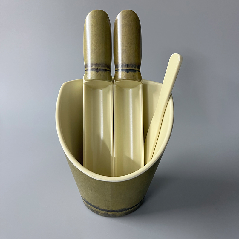 密胺仿瓷知竹大众化结实耐摔餐具