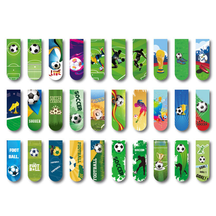 足球 世界杯 磁性书签 跨境亚马逊热卖 纸质书签磁铁书签