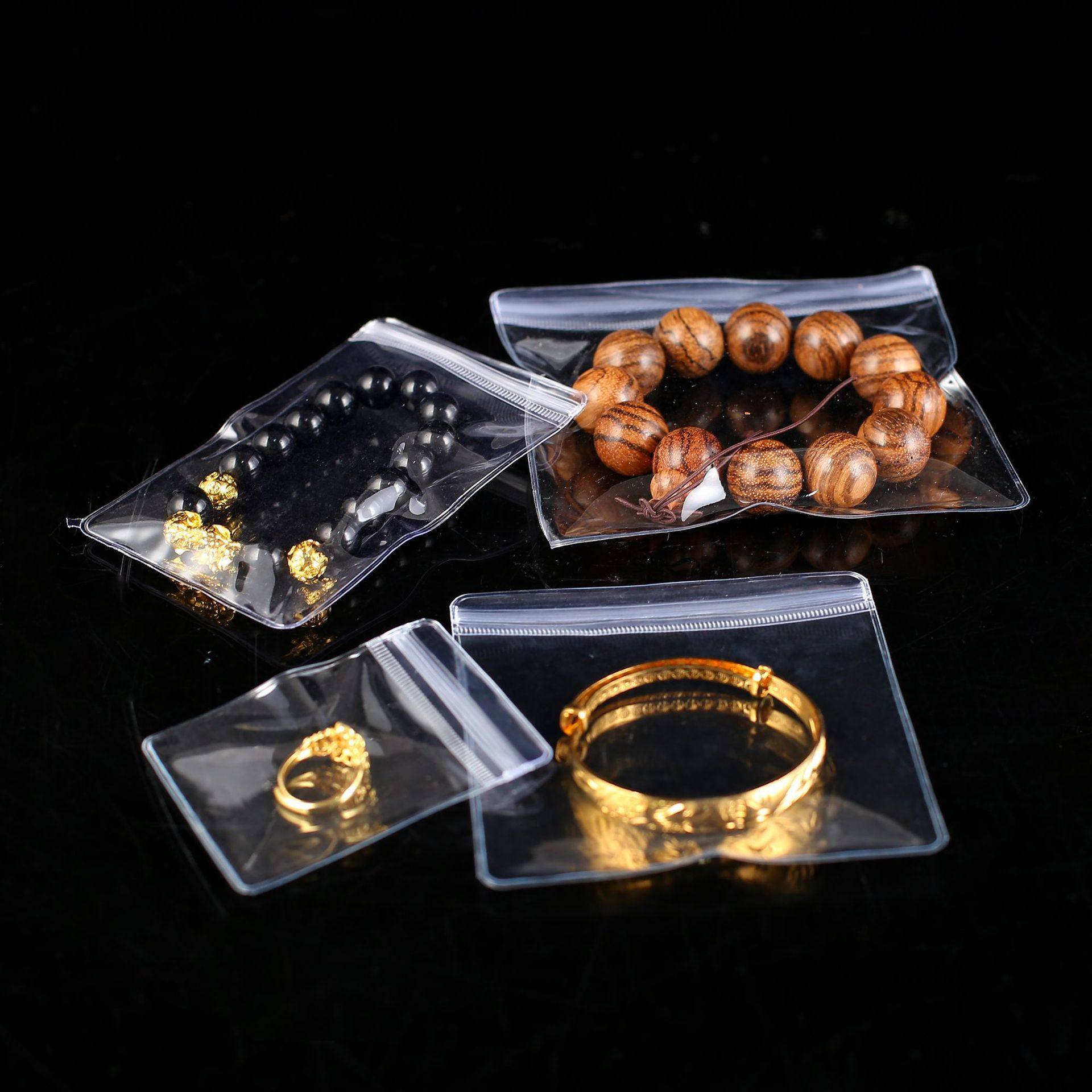 pvc自封袋加厚eva捏捏袋子透明首饰吧唧塑料文玩袋密封收纳袋定制