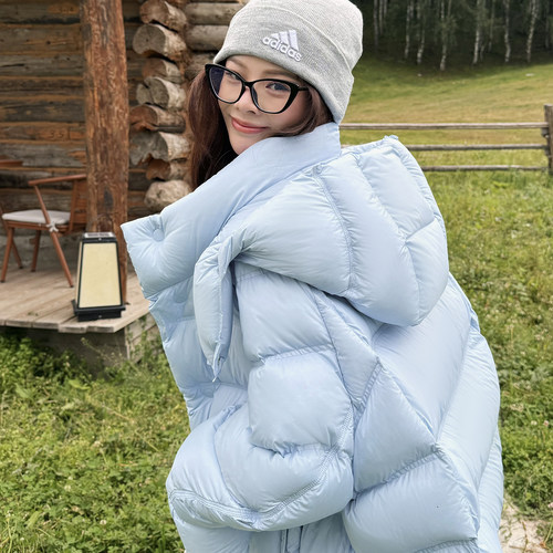Nikoy冬季新款95%白鸭绒极寒冰川蓄热0压重磅羽绒服