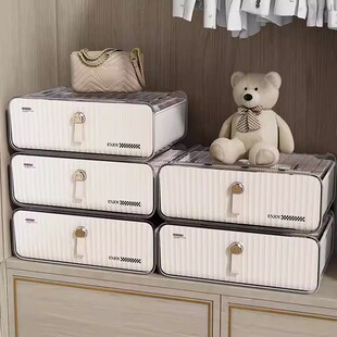 德国内衣内裤收纳神器盒分格家用衣柜抽屉式三合一文胸袜子整理盒